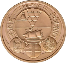 Gold Proof 2010 £1 Belfast