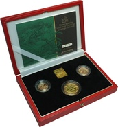 2001 Gold Proof Sovereign Three Coin Set