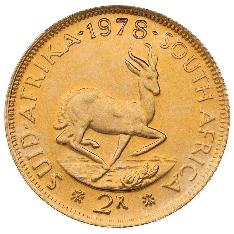 1978 R2 Gold Coin 2 Rand South Africa