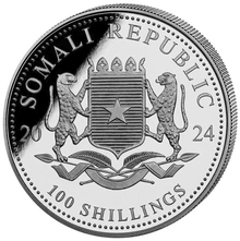 2024 1oz African Wildlife Somalian Leopard Silver Coin