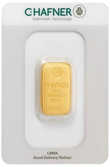250g Gold Bar C. Hafner Cast