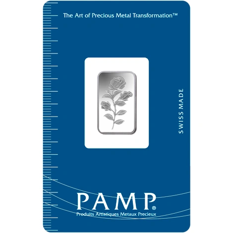 PAMP Rosa 2.5 Gram Silver Bar Minted