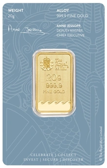 20g Gold Bar Britannia Minted