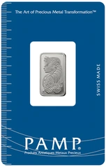 5g Platinum Bar PAMP Lady Fortuna Minted