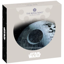 2024 1oz Star Wars Death Star Proof Silver Coin Boxed