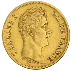 40 French Francs Gold Coin Charles X 1824-1830