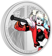 2024 Proof Harley Quinn Silver Coin 1oz Boxed