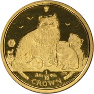 Tenth Ounce Gold Isle of Man Manx Crown Coin