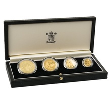 1992 Solomon Islands 50th Anniversary Battle of Guadalcanal 4-Coin Gold Proof Set Boxed
