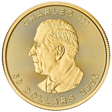 2025 Canadian Maple Leaf Gold Coin 1oz
