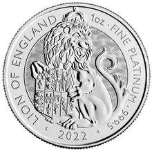 2022 Lion of England Platinum Coin Tudor Beasts 1oz