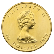 1979 1oz Canadian Maple Gold Coin