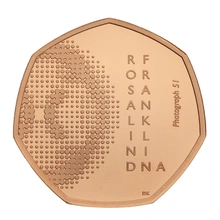 2020 Rosalind Franklin Fifty Pence Proof Gold Coin Boxed