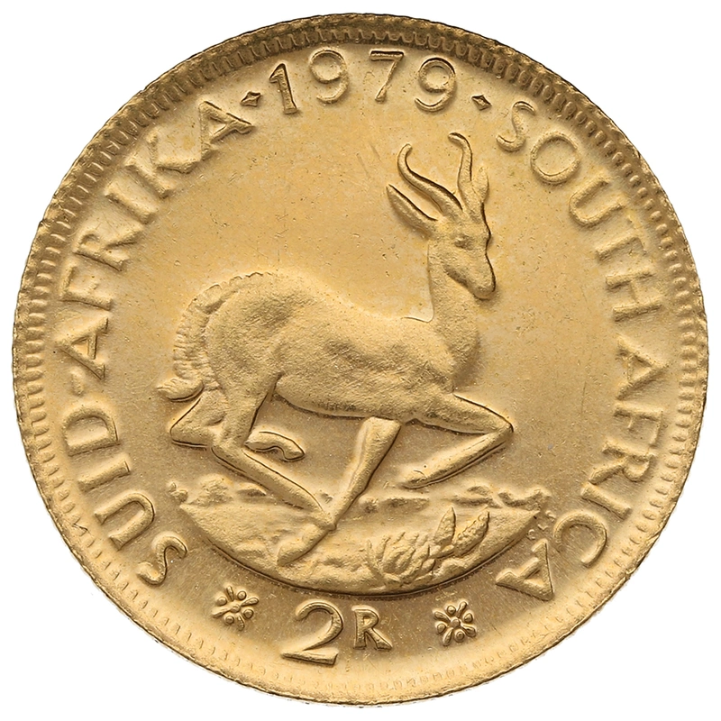 1979 R2 Gold Coin 2 Rand South Africa