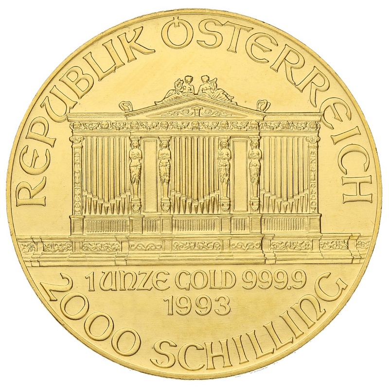 1993 1oz Austrian Gold Philharmonic Coin