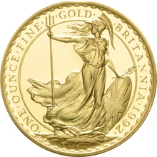 1992 Proof Britannia Gold 4-Coin Boxed Set
