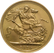 Golden Wedding 50th Anniversary Sovereign Gift Boxed