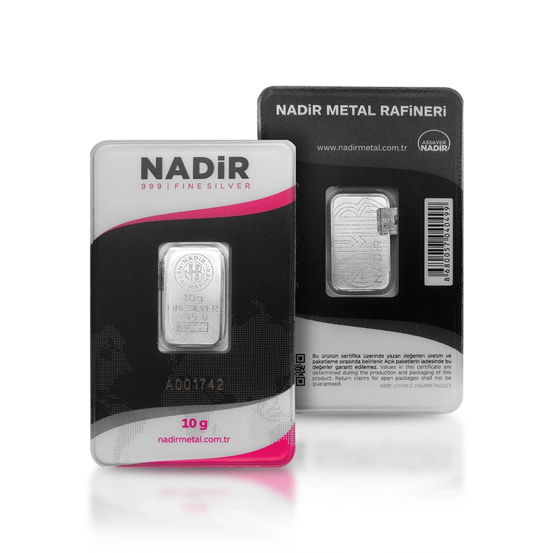 Nadir 10 Gram Minted Silver Bar