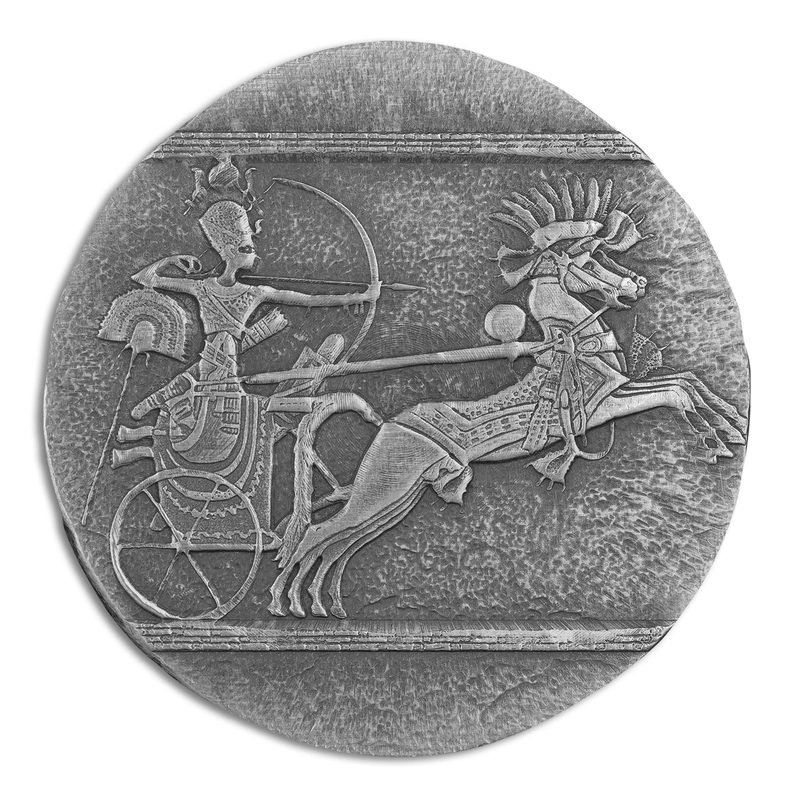 Egyptian Relics Chariot of War Silver Coin 5oz