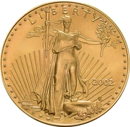 2002 American Eagle Gold Coin 1oz