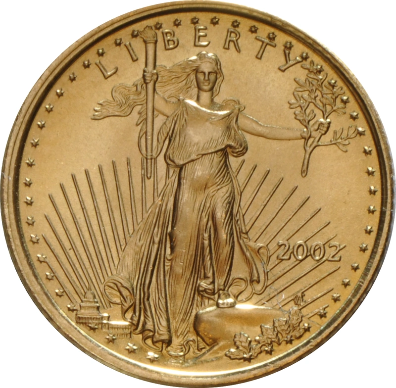 2002 Tenth Ounce Eagle Gold Coin