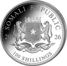 2026 1oz African Wildlife Elephant Silver Coin