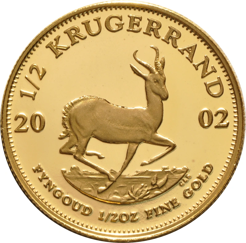 2002 Proof Half Ounce Krugerrand Gold Coin only
