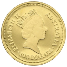 1987 1oz Gold Proof Australian Nugget
