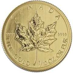 2014 1/10oz Canadian Maple Leaf Gold Coin