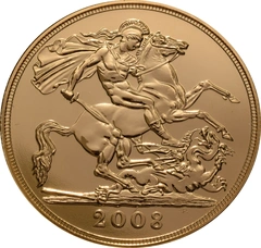 2008 Gold £5 Coin Quintuple Sovereign