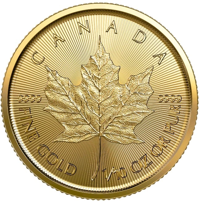 2021 1/10oz Canadian Maple Leaf Gold Coin