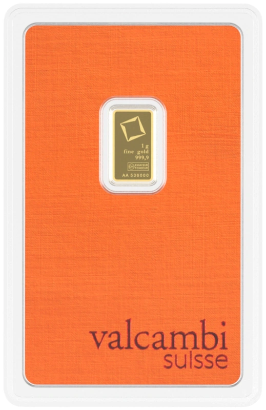 Valcambi 1 Gram Gold Bar