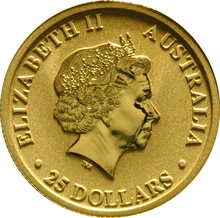 2017 1/4oz Australian Kangaroo Gold Nugget Coin