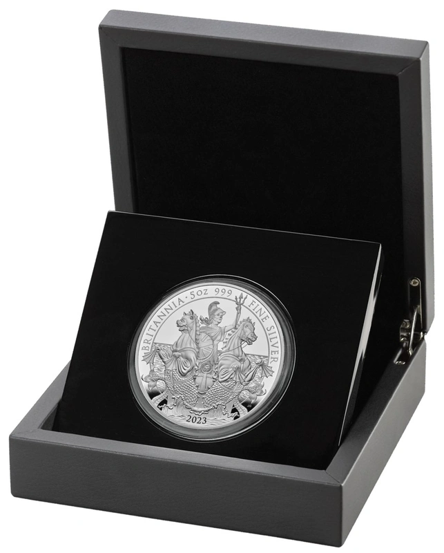 2023 Britannia 5oz Silver Proof Coin Boxed