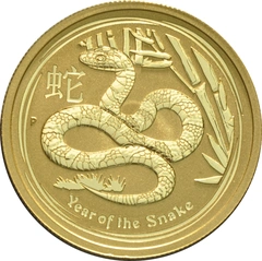 2013 Year of the Snake Gold Coin 1/2oz Perth Mint Australian Lunar Series
