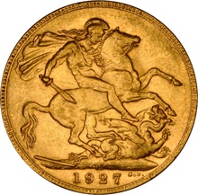 1927 Gold Sovereign - King George V - P