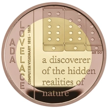 2023 Proof £2 Gold Coin Ada Lovelace Boxed