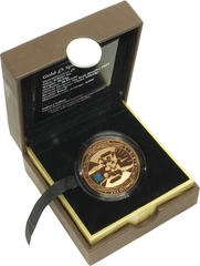 2009 Proof Gold Crown £5 Coin Countdown to London 2012 Swimming Boxed