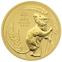 Perth Mint 2020 Year of the Rat 1oz Gold Coin (Gift Boxed)