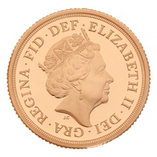 2018 Gold Proof PIEDFORT Sovereign - Elizabeth II 5th Head Boxed