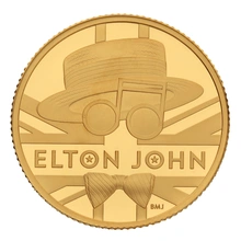2020 1/4oz Music Legends - Elton John Proof Gold Coin Boxed
