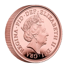 2022 Gold Proof Piedfort Sovereign Platinum Jubilee Elizabeth II 5th Head Boxed