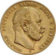 10 Mark German Willem I 1872-1880