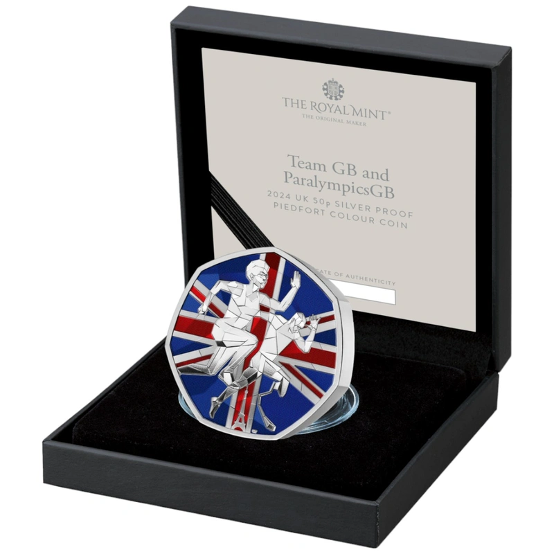 2024 Proof 50p Team GB Olympics Proof 50p Silver Coin Boxed