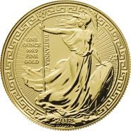 2018 1oz gold Britannia (Oriental Border) Coin