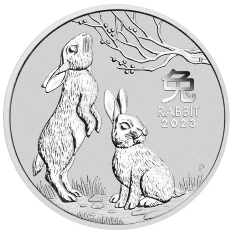 2023 1 Kilo Australian Lunar Year of the Rabbit Silver Coin