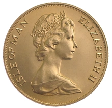 1973 Gold Sovereign - Elizabeth II Decimal Portrait - IOM