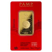 PAMP 1oz 2024 Year of the Dragon Gold Bar