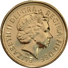 2009 Gold Half Sovereign Elizabeth II Fourth Head
