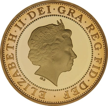 2015 £2 Two Pound Proof Gold Coin (Double Sovereign) Technologies Fourth Portrait